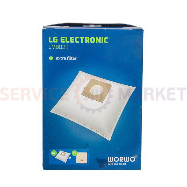 LG LMB02K WORWO Set of bags (4 pcs) for a vacuum cleaner