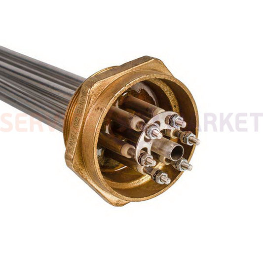 Heating element block 7500W 220V (stainless steel), L=250mm nut 2.5" for electric boiler SINAN