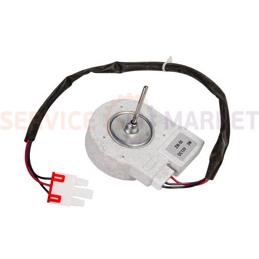 Fan motor ZW58 3W 12V (2700 rpm), Shaft L=45mm D=3mm for refrigerator