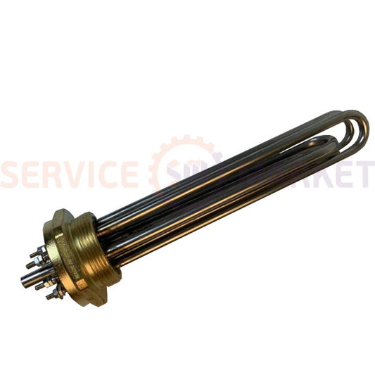 Heating element block 4500W (stainless steel), L=225mm nut 2" for electric boiler TERMO-MIX