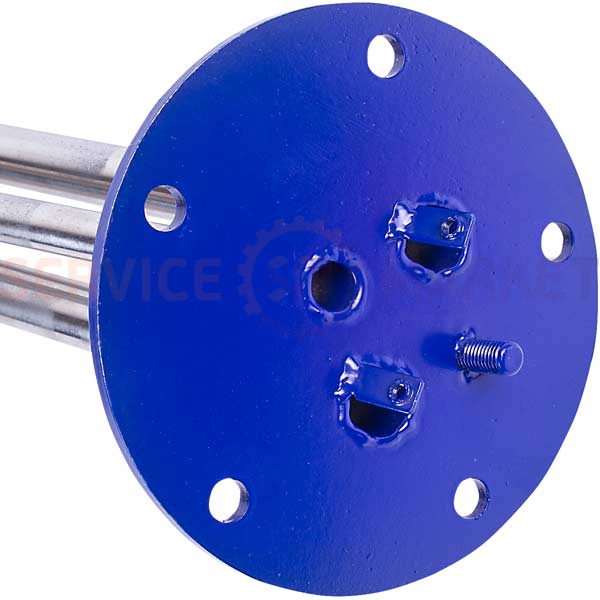 Flange for dry heating elements for a boiler D external=127mm L tubes= 410/410/230mm Remon Galmet