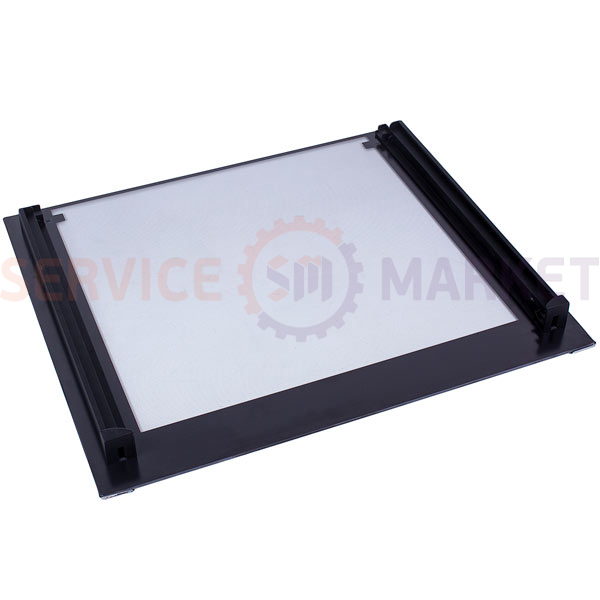External door glass (with fastening) for oven 595x505mm AEG
