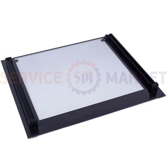 External door glass (with fastening) for oven 595x505mm AEG