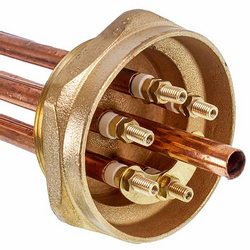 Shade block 6 kW copper L=300mm nut 2&apos&apos for electric boiler SANAL