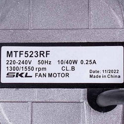 Blower motor (fan) for refrigerator SKL 10-20/82 TS 10W 220V 0.25A 1300/1550 RPM