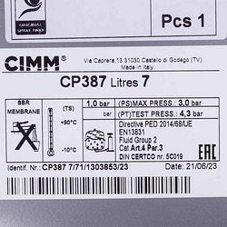 Expansion tank 7 l for gas boiler Baxi/Westen 5668370