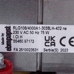 Fan 75 W for gas boiler Baxi/Westen 5655730