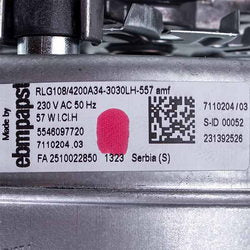 Fan 57 W for gas boiler Baxi/Westen 5682150