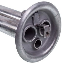 Flange for dry shades for boiler D outer=62mm L tubes=420/365/385mm (for anode M6)