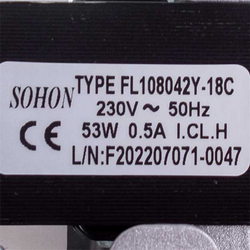 Sohon Fan 53W for Ferroli Gas Boiler 39817550