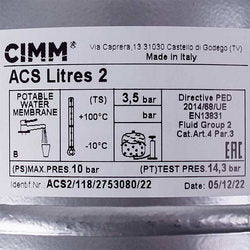 Expanding tank 2 l 1/2&apos&apos for gas boiler 39818200