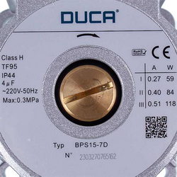 Circulation pump Duca BPS15-7D 118 W for gas boiler