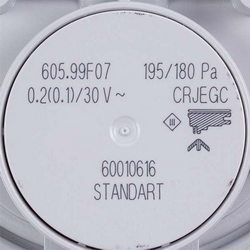 Pressure relay (pressostat) Huba Control 195/180 Pa for gas boiler Viessmann 7856835