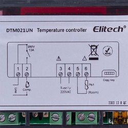 Elitech ETC-961 SKL controller (microprocessor 1 sensor) 1 NTC 10A