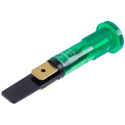 Oven indicator light (universal) green 250V D=10/13.5mm 120°C