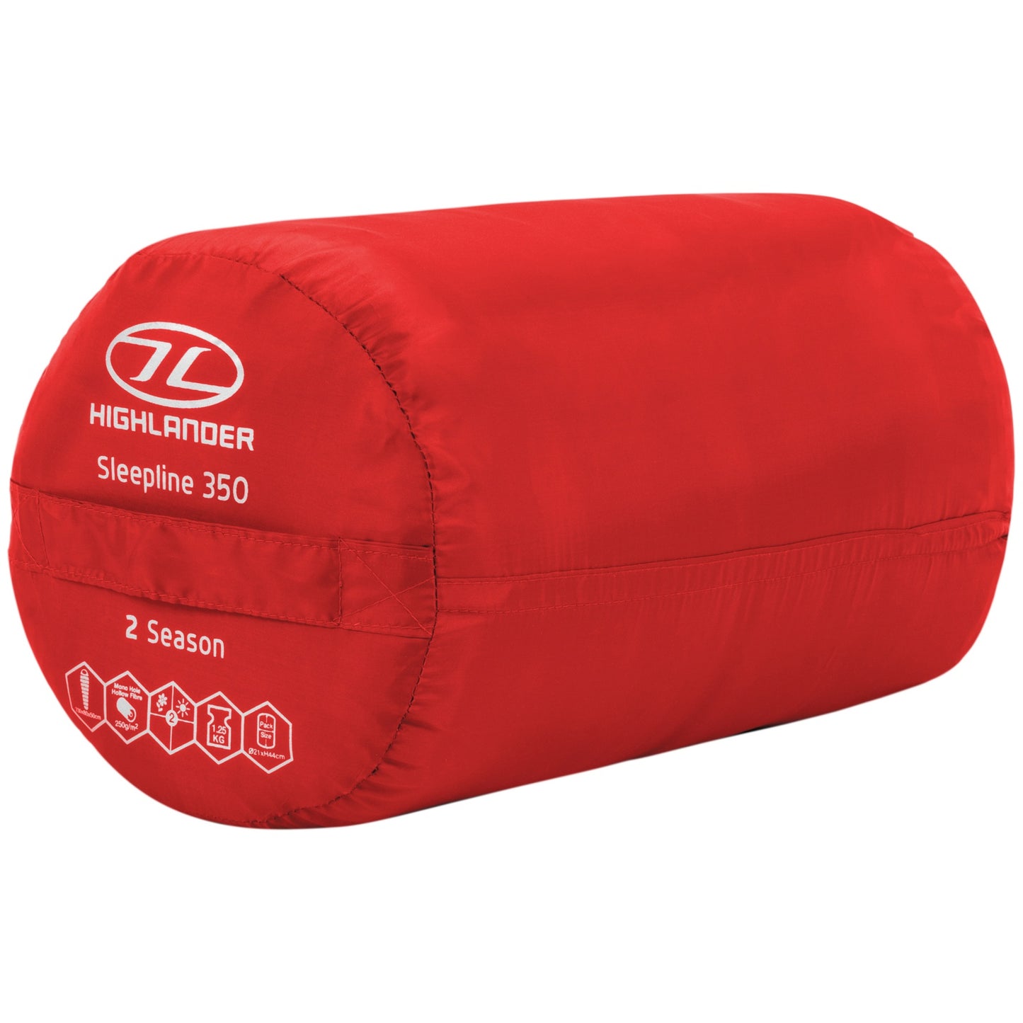 Sleeping bag Highlander Sleepline 350 Mummy/+3°C Red (Left)