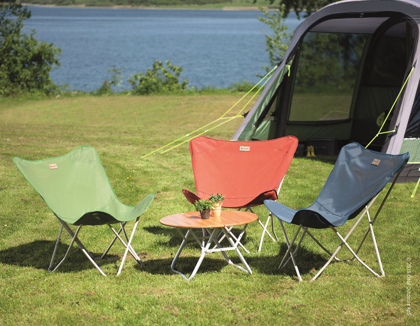 Outwell Sandsend Camping Chair Warm Red (470399) Refurbished