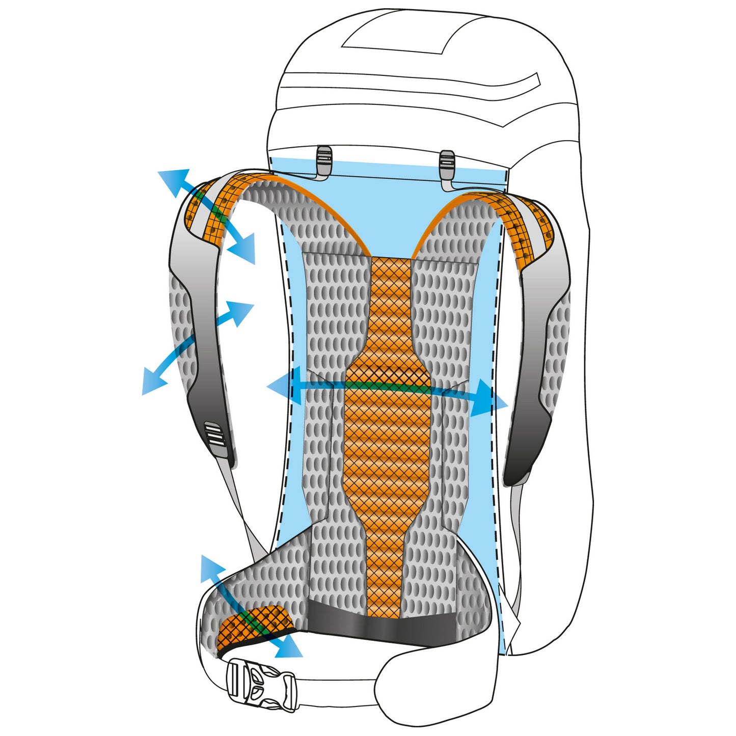 Travel backpack Ferrino Agile 25 Blue (75222IBB)