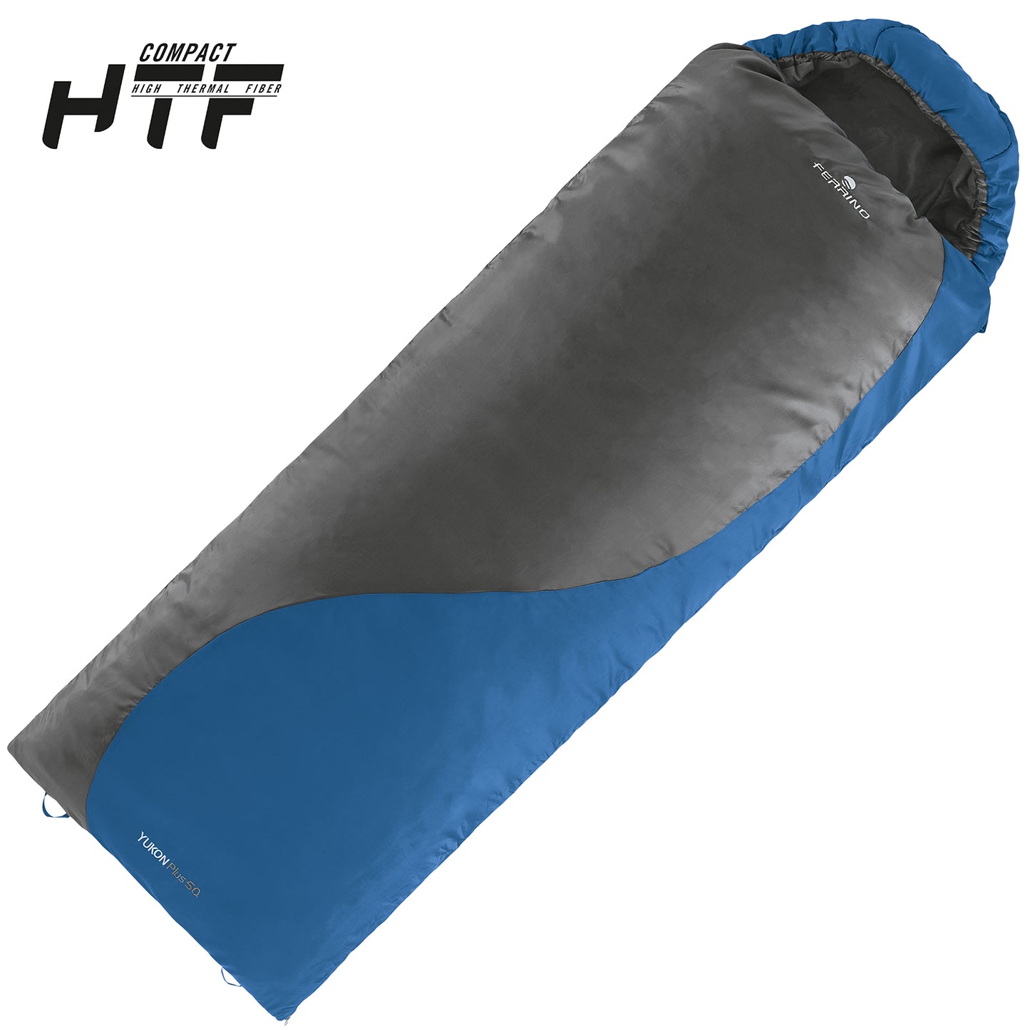 Спальний мішок Ferrino Yukon Plus SQ Maxi/+7°C Blue/Grey Left (86365IBB)