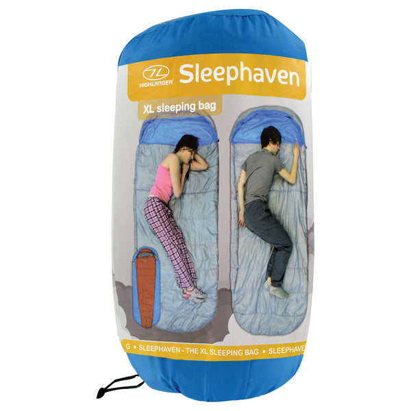 Sleeping bag Highlander Sleephaven/+4°C Azure (Left)