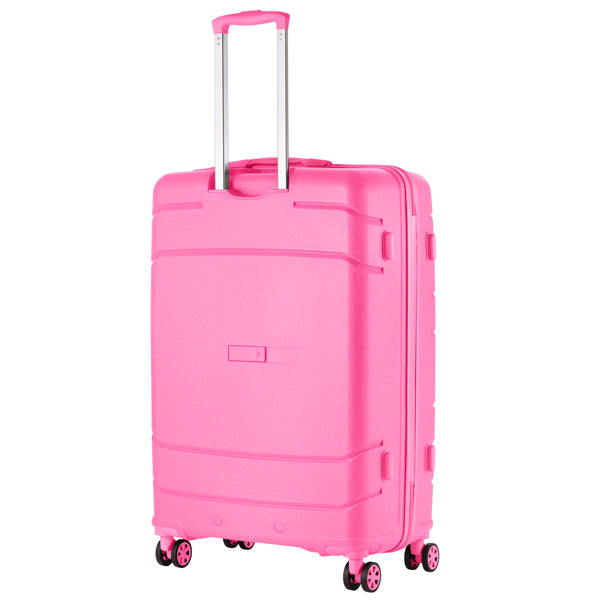 TravelZ Big Bars Suitcase (L) Pink