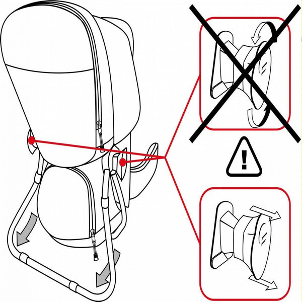 Ferrino Caribou 16 Red Baby Carrier Backpack