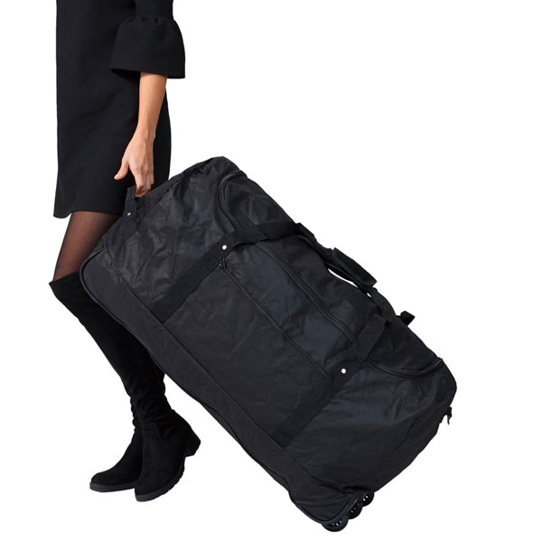 Travel bag on wheels TravelZ Wheelbag 100 Black