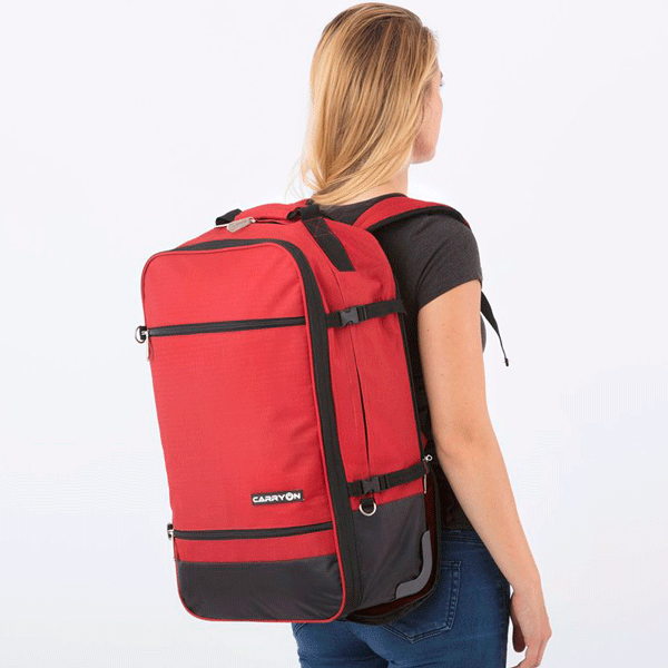 CarryOn Daily 44 Red Trolley Backpack