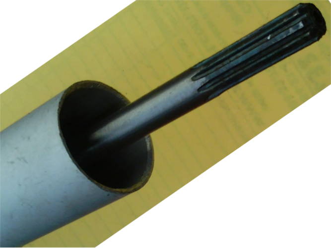 Вал в трубе 150 см под редуктор 25 мм