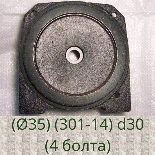 Опора фланец щит (Ø35) (301-14) кольцо 30 мм (4 болта)