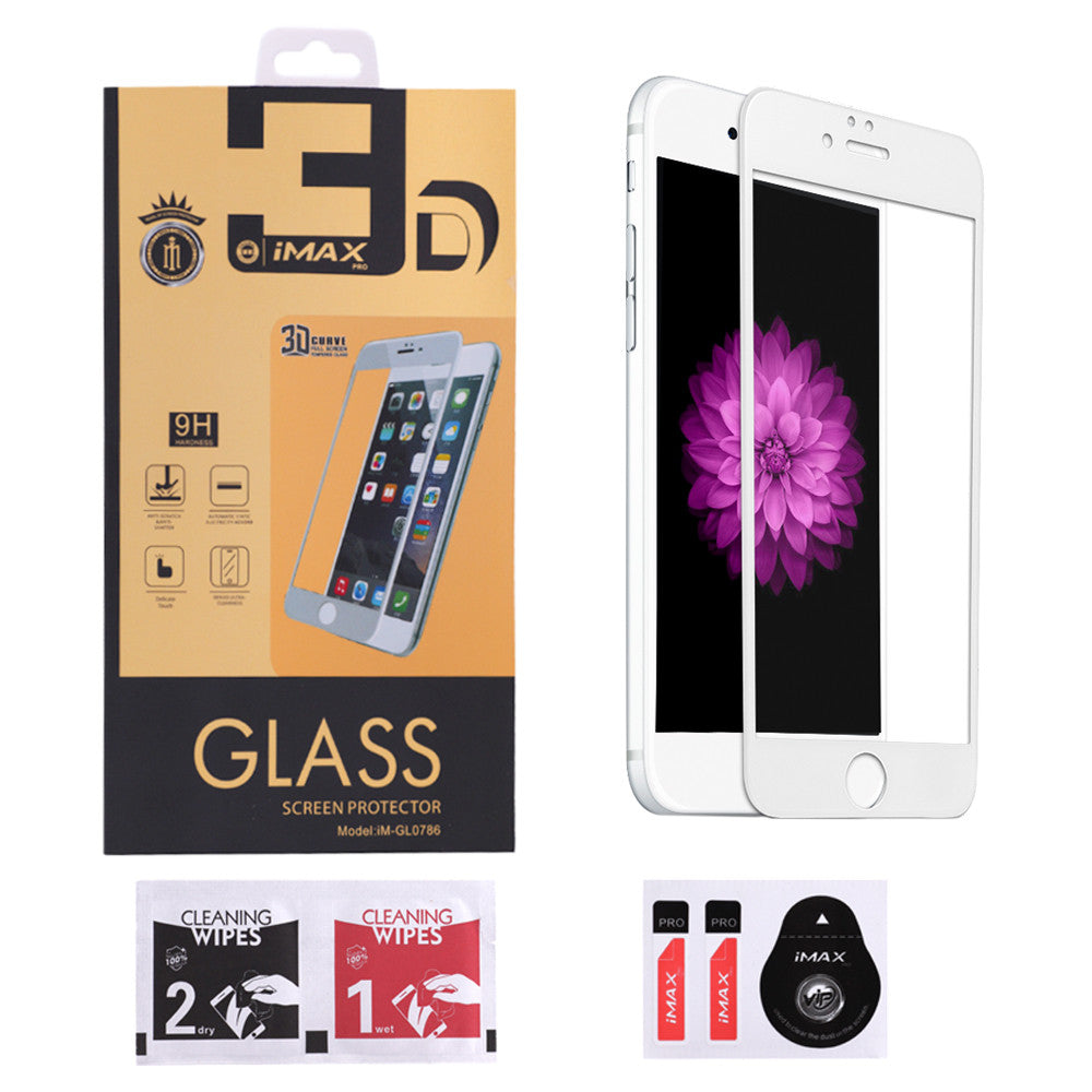 Zahisne sklo iMax Curved 3D - iPhone 6; 6S White