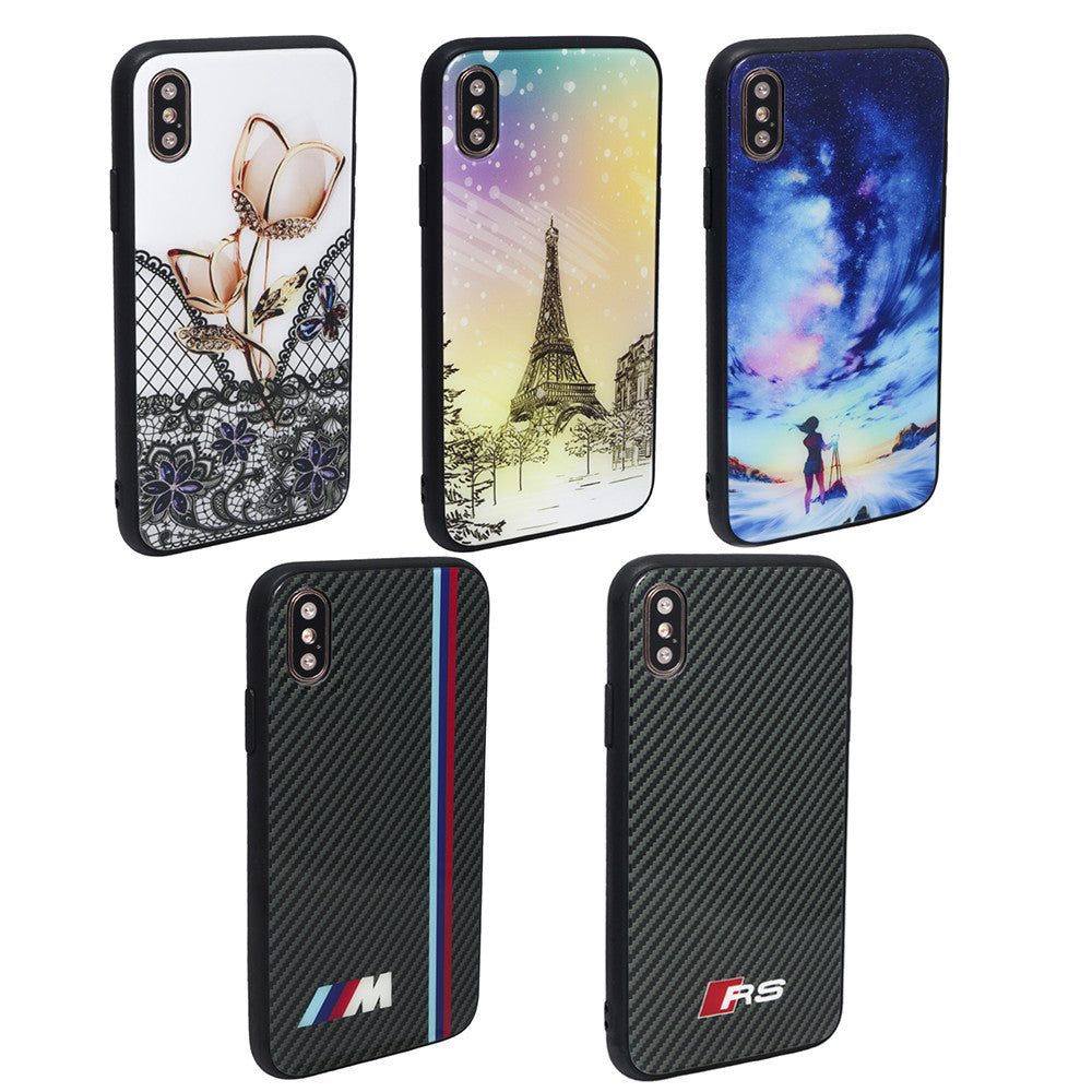 Case + Glass TPU Case – iPhone X; XS - Night Sky