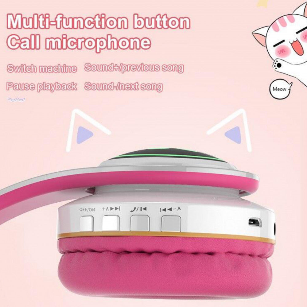 Bluetooth headphones – TUCCI T24 LED – White