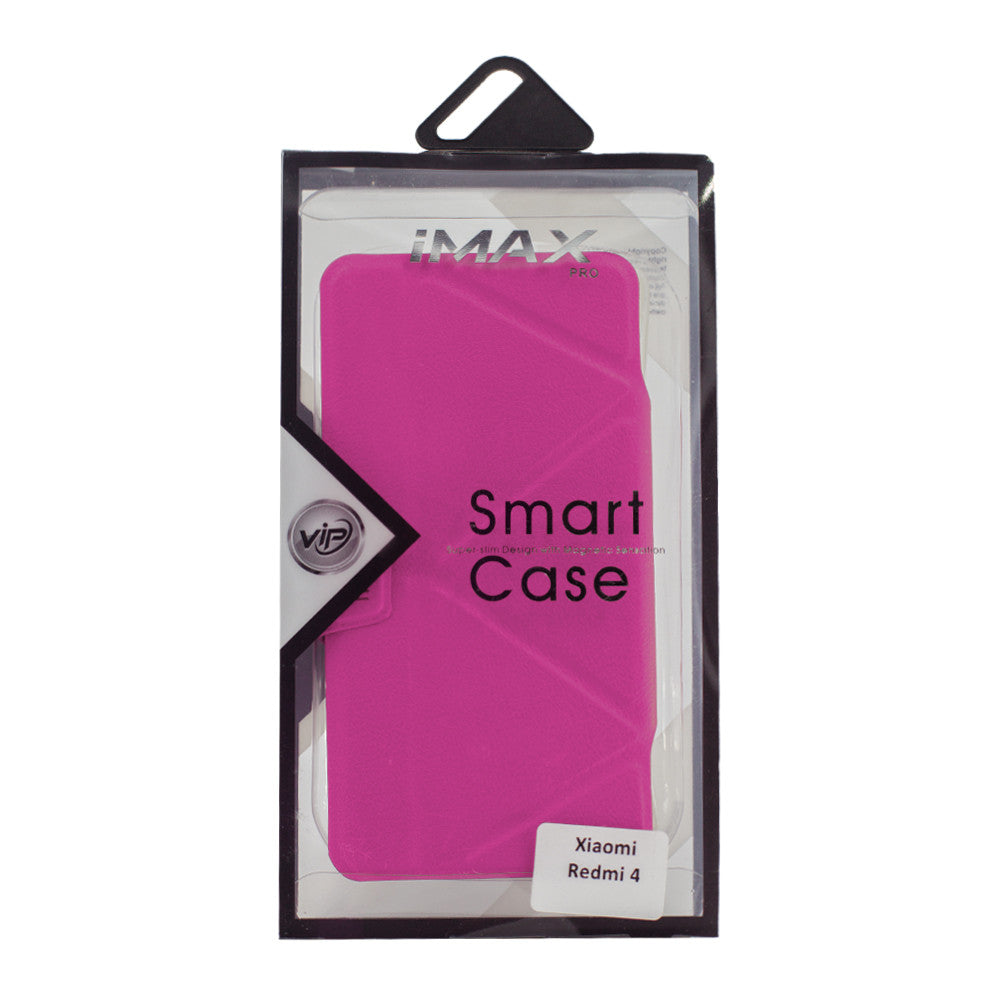 Leather Book Case – Samsung A8 2018(A530) – iMax b – Pink