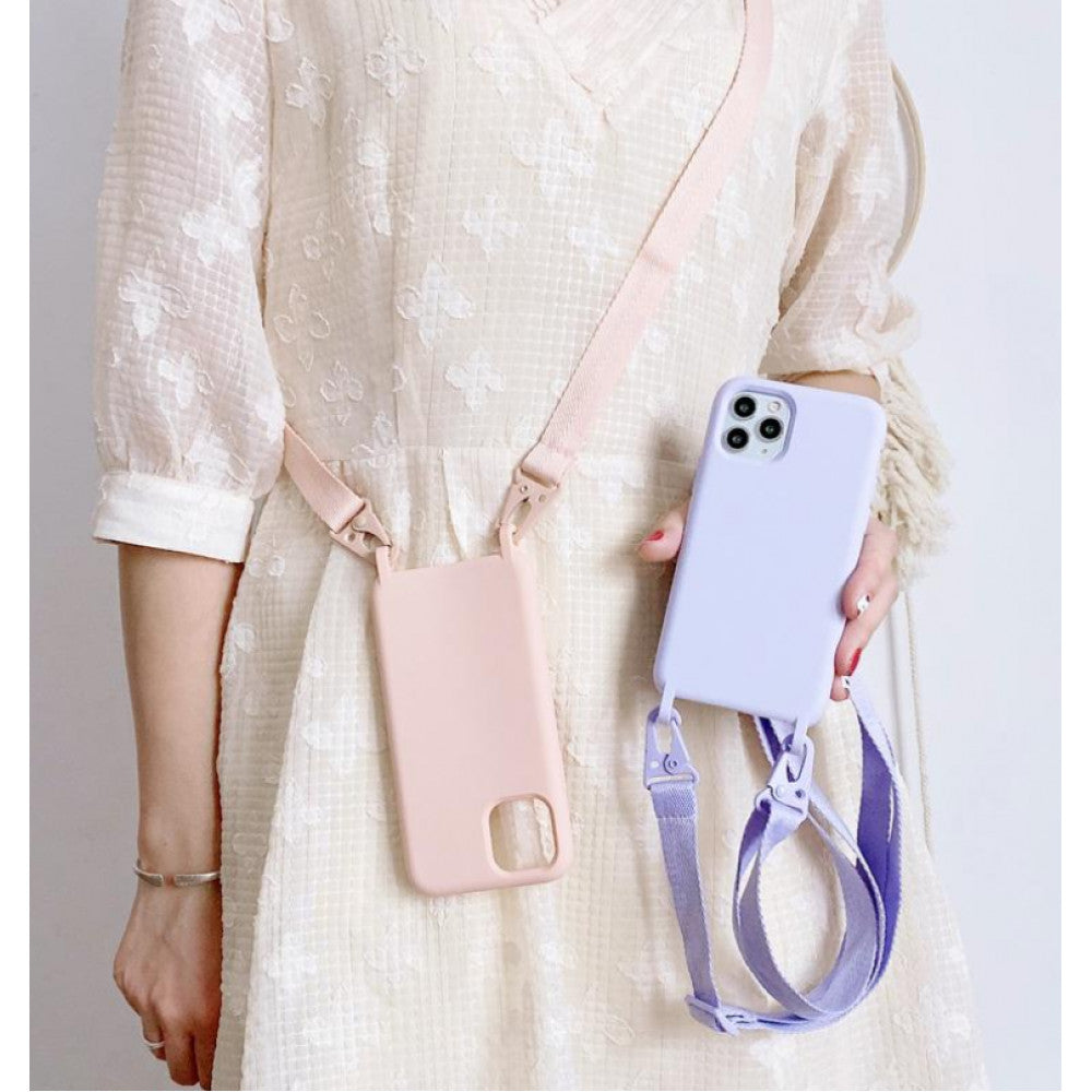 Cord Silicone Case – iPhone 13 Pro 6.1" – Pink Sand