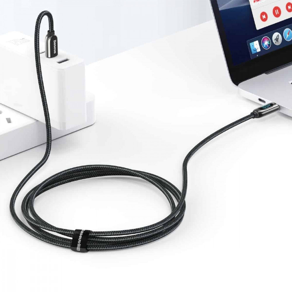 USB C to C Cable 100W PD (1m) – Baseus (CATSK-B) Display – CATSK-B01 Black