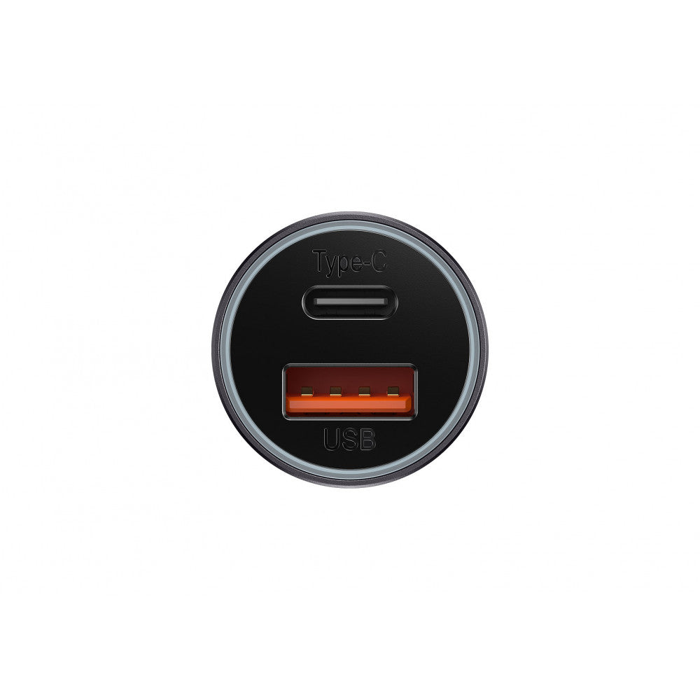 Car Charger | 60W | 1U | 1C – Baseus (CGJM0001) Golden Contactor Max Dual Fast Charger – CGJM000103 Blue