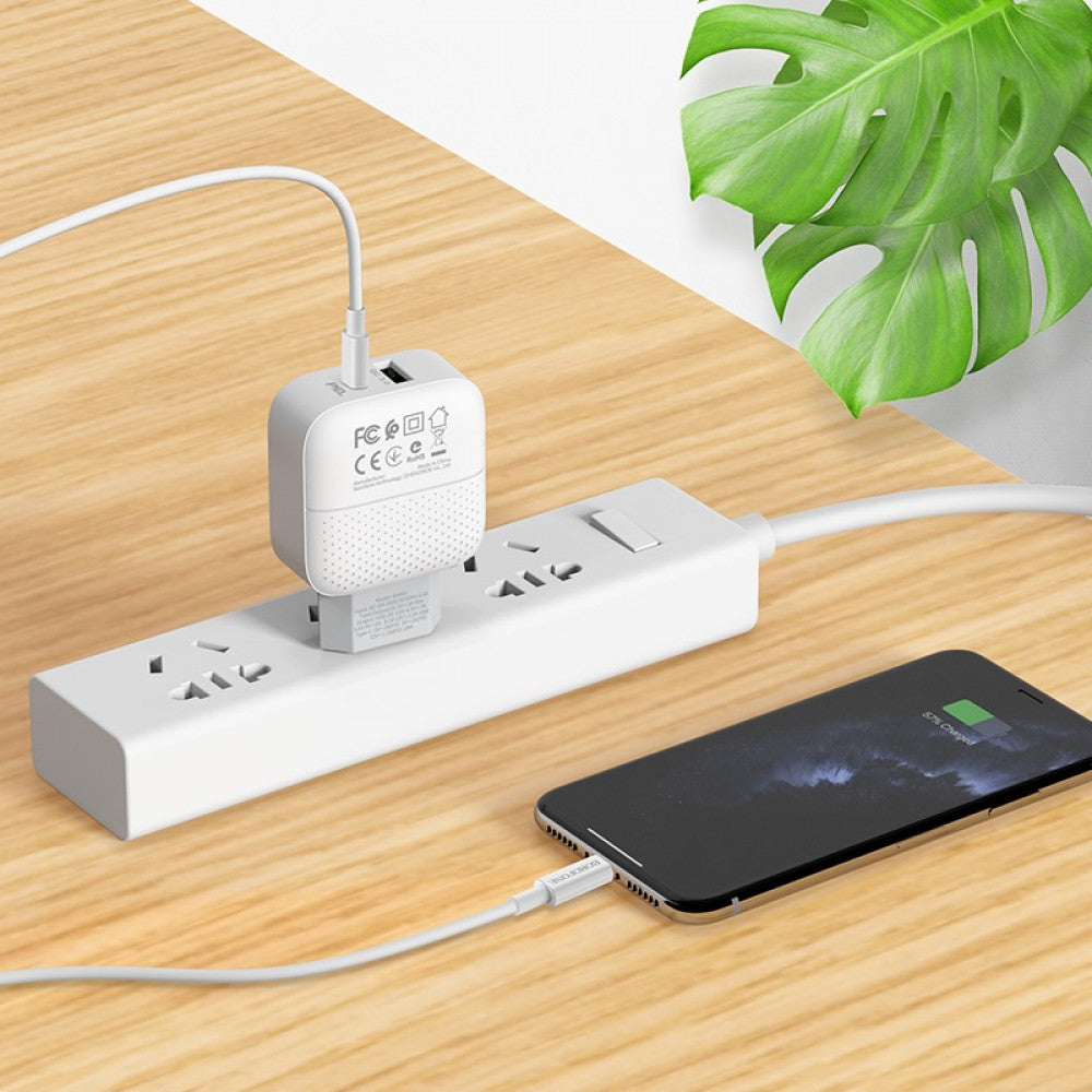 Home Charger | 20W | PD | QC3.0 – Borofone BA46A – White