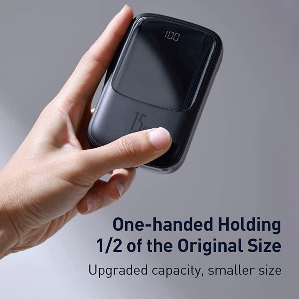 Power Bank 20000 mAh | 15W | Digital Display - Baseus (PPQD-F) - PPQD-F01 Black