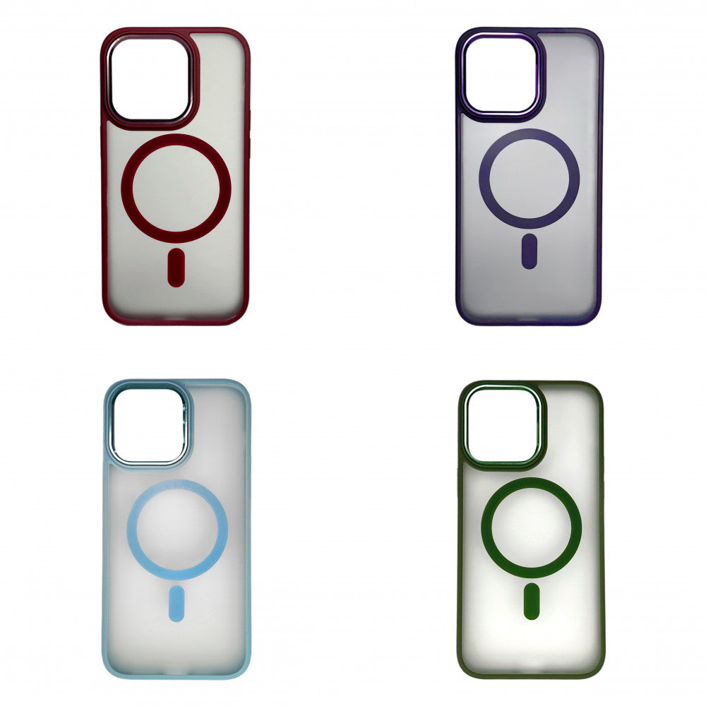 Colorful Matte Case with MagSafe - iPhone 14 Pro Max - Bordo