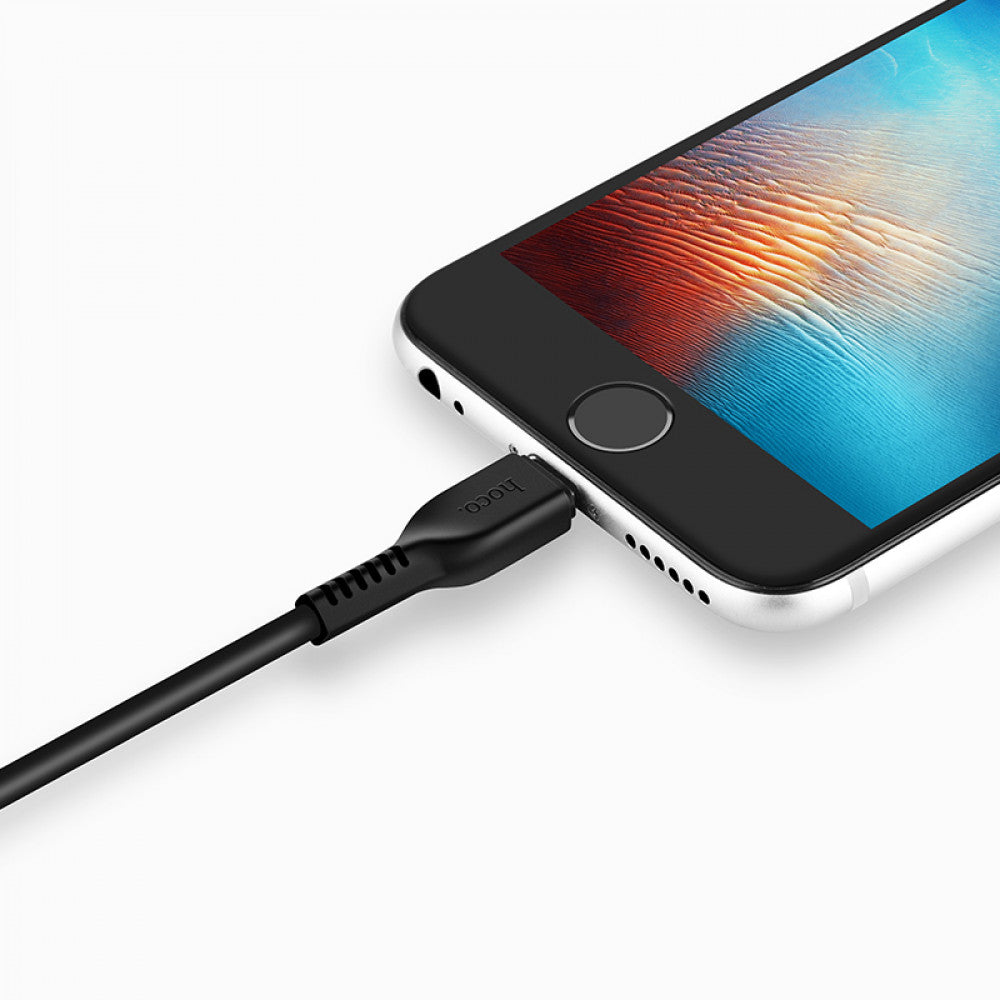 Lightning cable 2A (1m) – Hoco X13 – Black