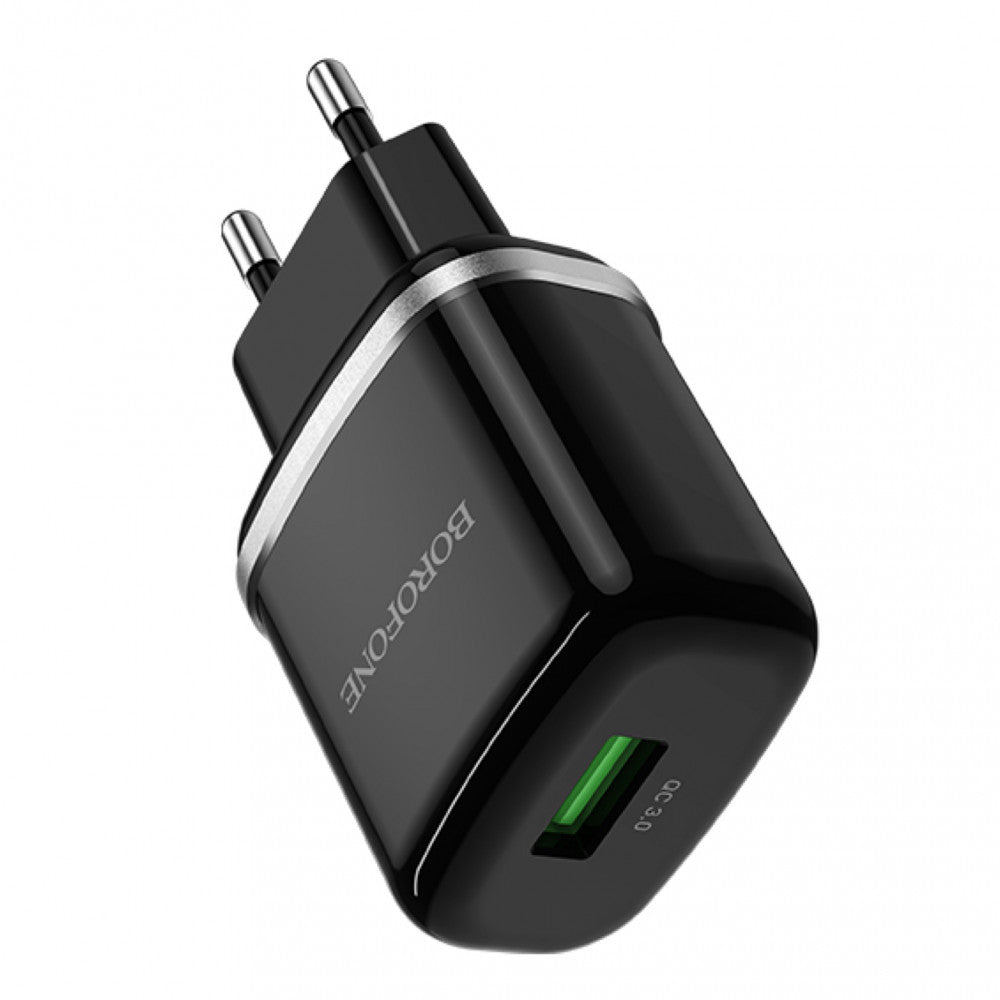 Home Charger | 18W | QC3.0 – Borofone BA36A – White