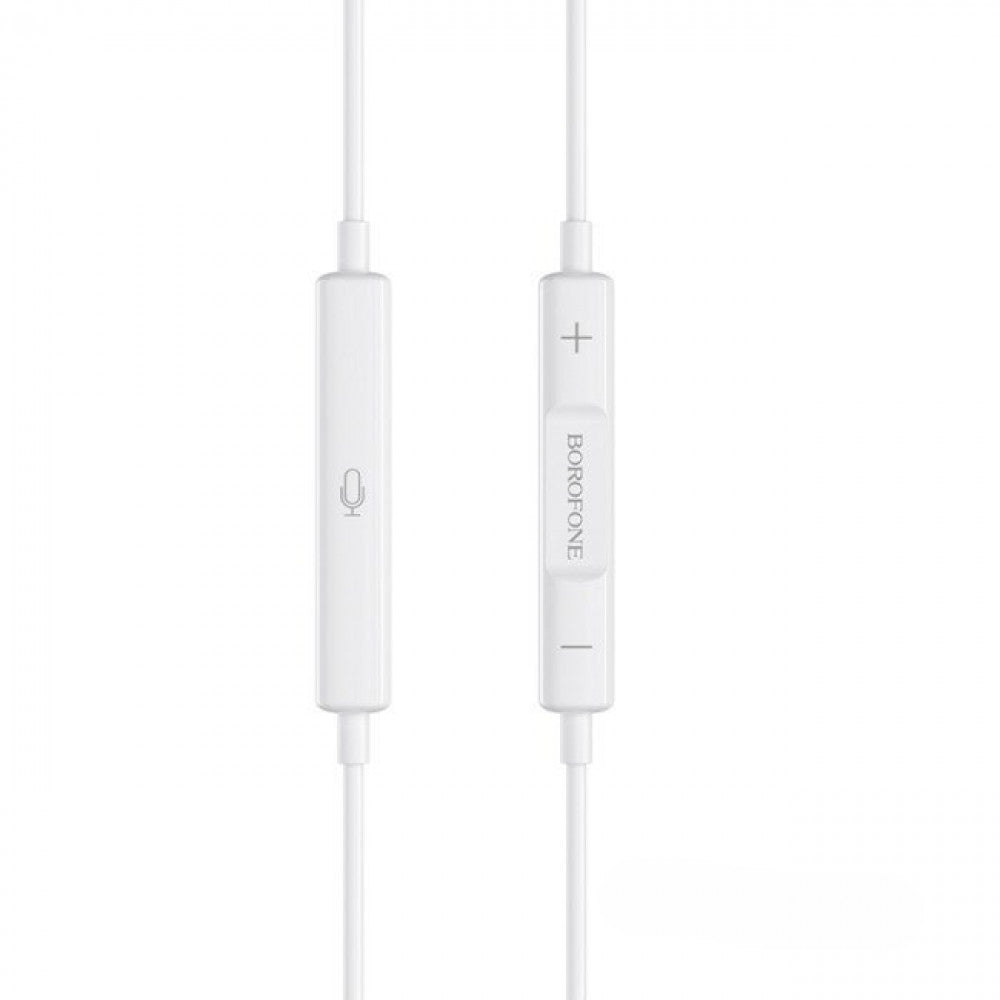Lightning headphones with microphone – Borofone BM30 Pro – White