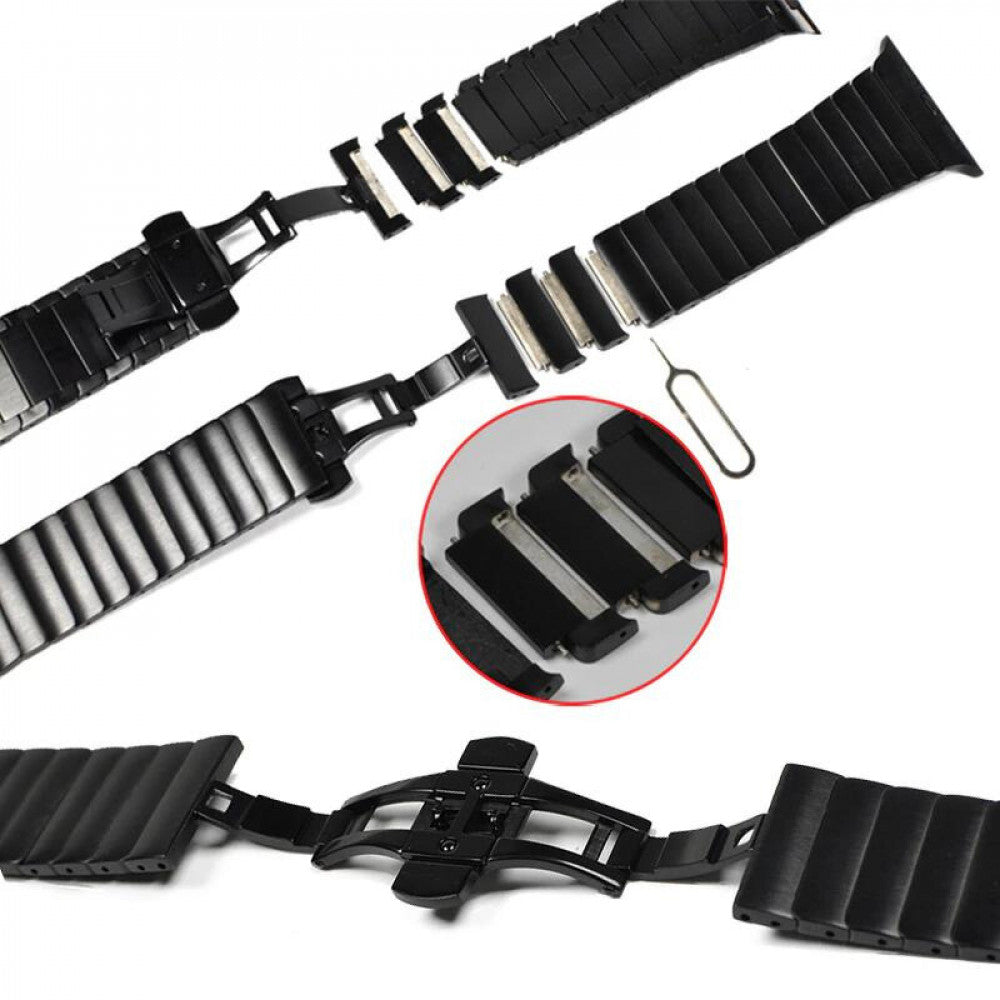 Reminets Butterfly Steel – Apple Watch 42 mm | 44mm | 45mm | 49mm Black