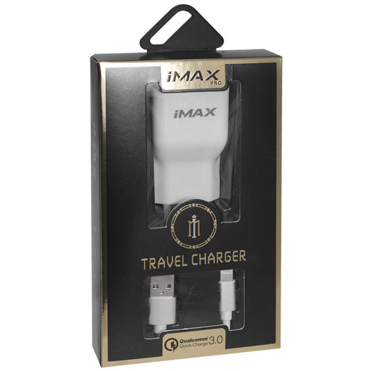 Home Charger | 2.0A | 1U | Micro Cable (1m) – iMax White