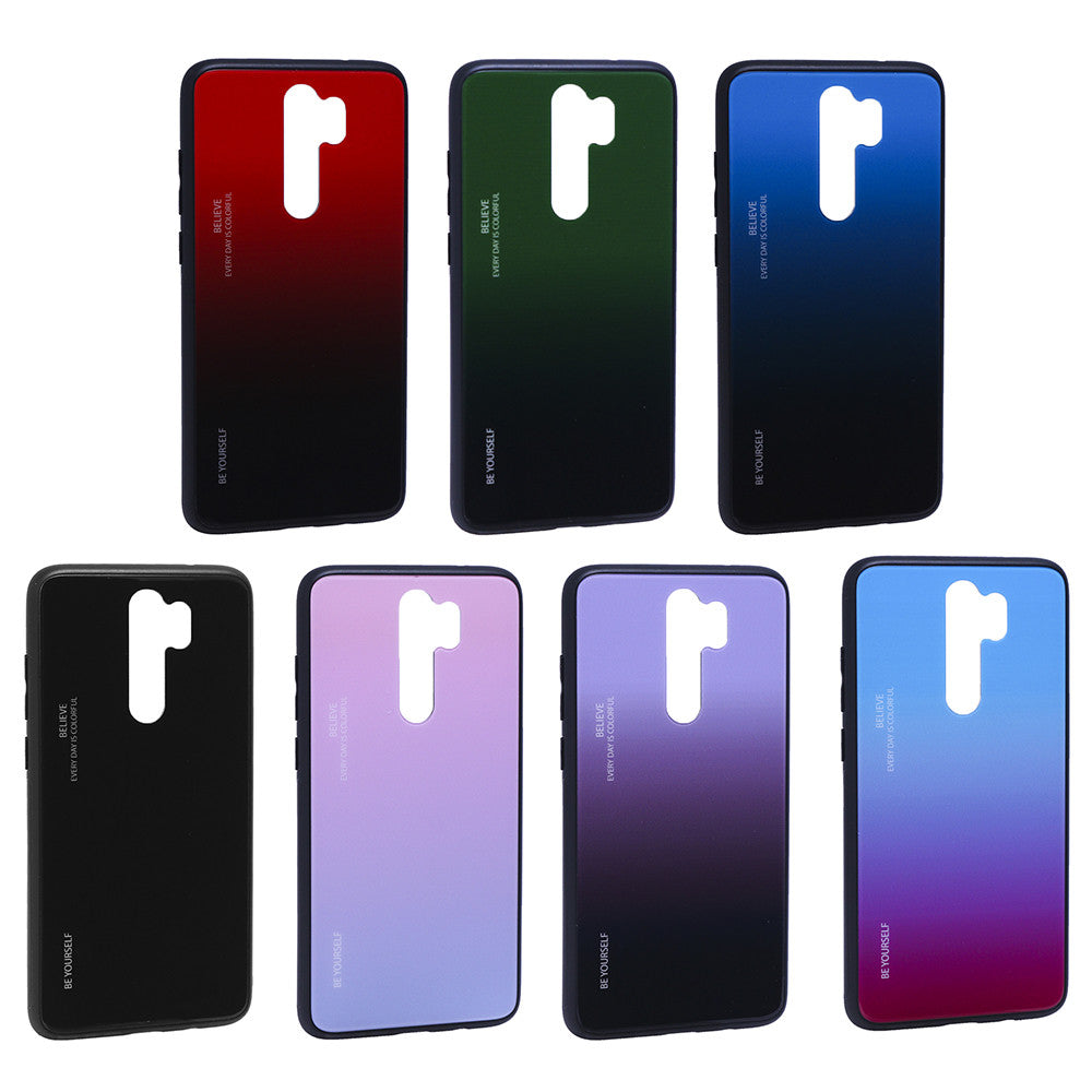 Gradient Glass Case – Xiaomi Redmi Note 8 Pro – Sky Blue