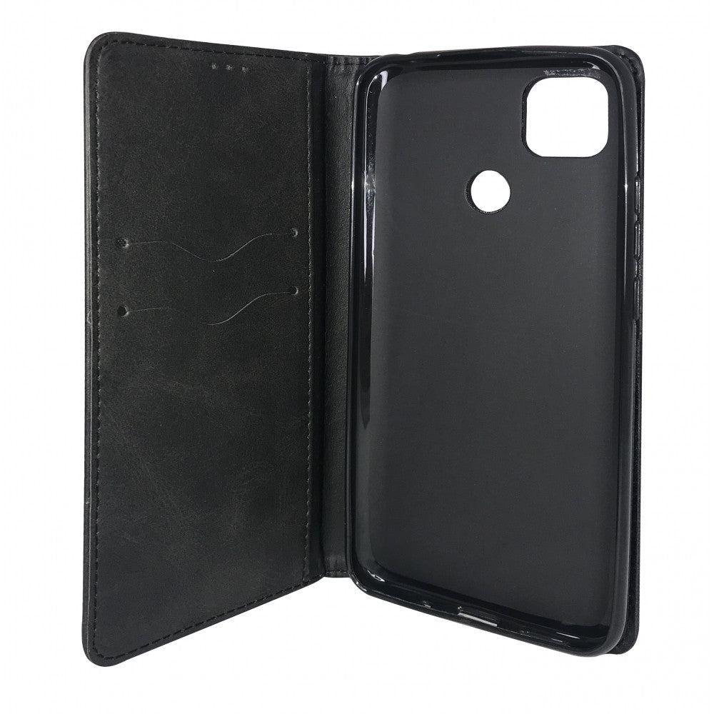 Leather Book Case – Xiaomi Redmi 9C – Black
