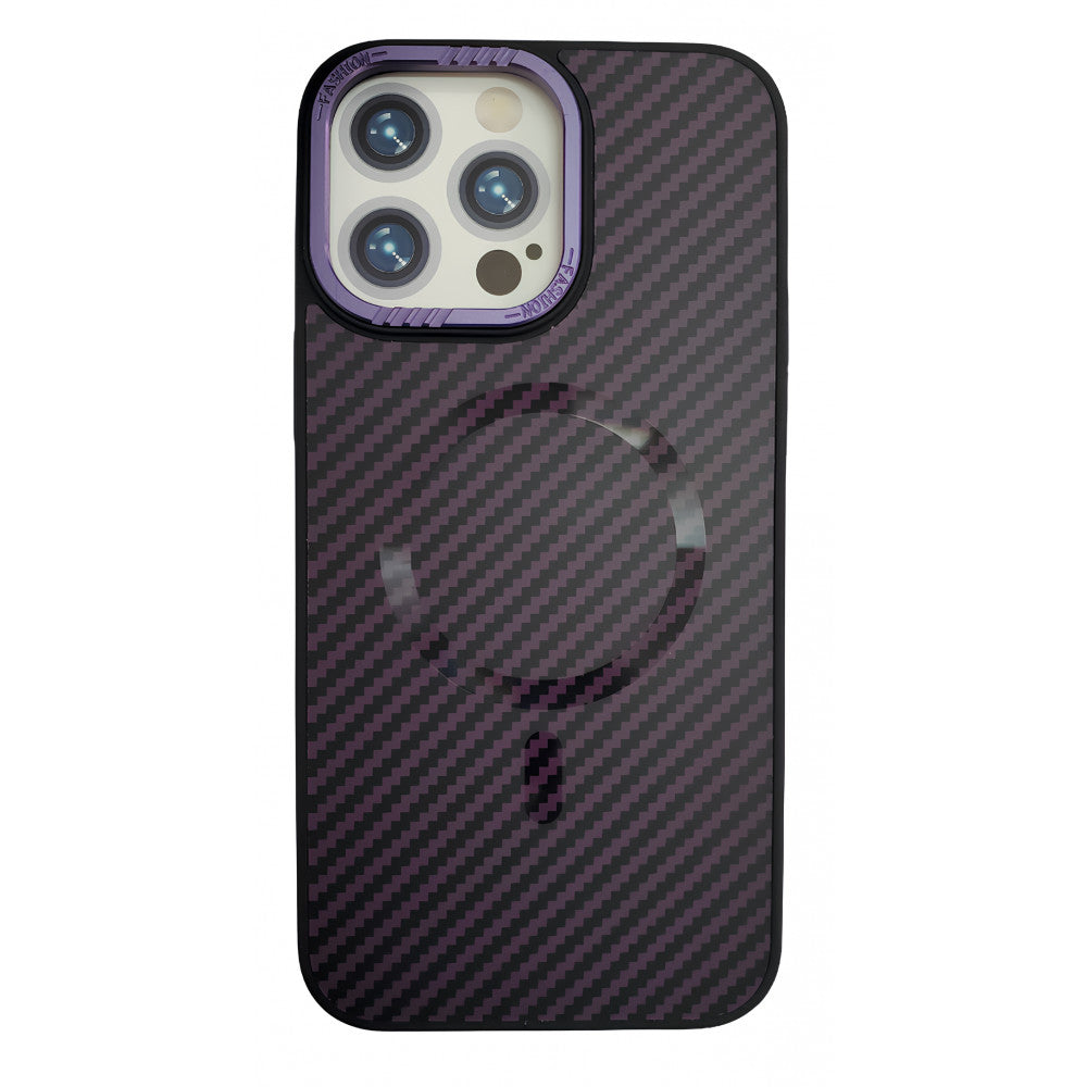 Carbon Armor Case With Magsafe — iPhone 12 — Purple