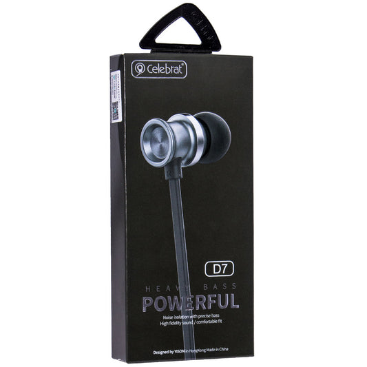 Headphones with microphone 3.5mm Celebrat D7 – Black