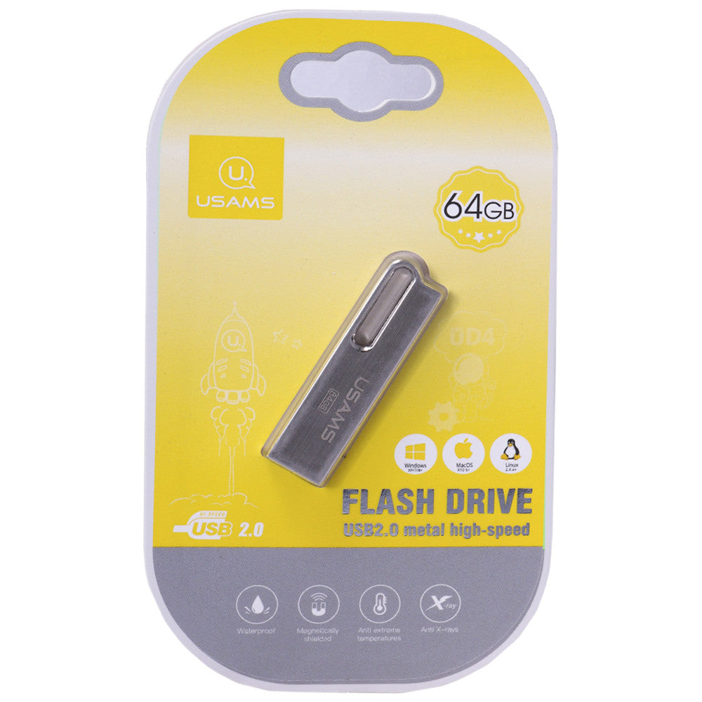 USB Flash Drive 64GB – USAMS (ZB99UP01) Aluminum Alloy